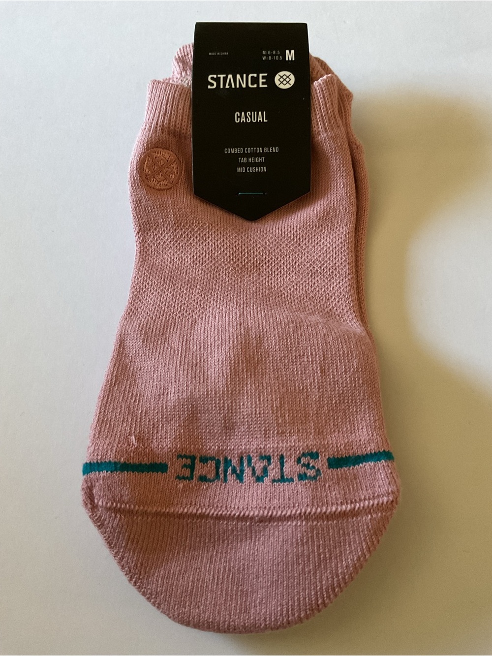 STANCE WOMENS COTTON ICON LOW TAB SOCKS PINK SIZE MEDIUM NWT